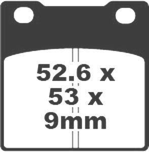 Jeu de plaquettes de frein racing métalliques PREMIER