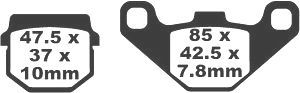 Jeu de plaquettes de frein racing métalliques PREMIER