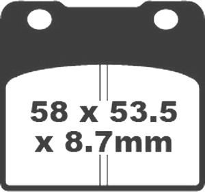 Jeu de plaquettes de frein PREMIER Kevlar