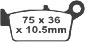 Jeu de plaquettes de frein racing métalliques PREMIER