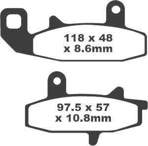 Jeu de plaquettes de frein PREMIER Kevlar