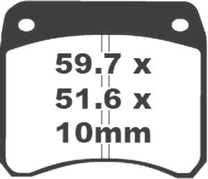 Jeu de plaquettes de frein racing métalliques PREMIER