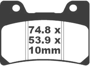 Jeu de plaquettes de frein PREMIER Kevlar