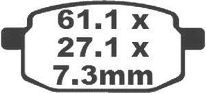 Jeu de plaquettes de frein racing métalliques PREMIER