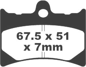 Jeu de plaquettes de frein racing métalliques PREMIER