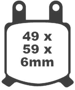 Jeu de plaquettes de frein racing métalliques PREMIER