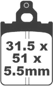 Jeu de plaquettes de frein PREMIER Kevlar