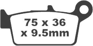 Jeu de plaquettes de frein racing métalliques PREMIER