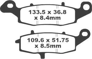 Remblokken racing metallic PREMIER