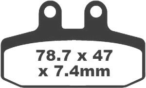 Jeu de plaquettes de frein racing métalliques PREMIER