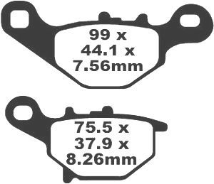 Jeu de plaquettes de frein PREMIER Kevlar