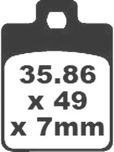 Jeu de plaquettes de frein racing métalliques PREMIER