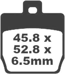 Jeu de plaquettes de frein racing métalliques PREMIER