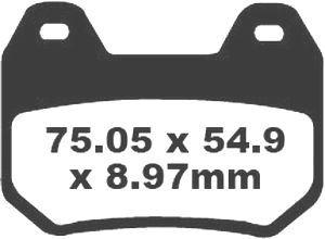 Jeu de plaquettes de frein racing métalliques PREMIER