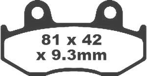 Jeu de plaquettes de frein racing métalliques PREMIER