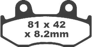 Jeu de plaquettes de frein racing métalliques PREMIER