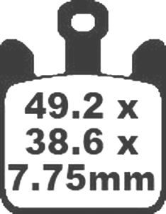 Jeu de plaquettes de frein racing métalliques PREMIER