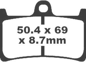 Jeu de plaquettes de frein racing métalliques PREMIER