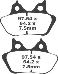 Jeu de plaquettes de frein racing métalliques PREMIER