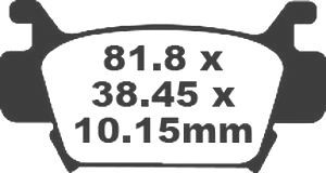 Jeu de plaquettes de frein PREMIER Kevlar