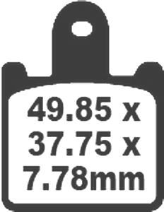 Jeu de plaquettes de frein racing métalliques PREMIER