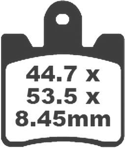 Jeu de plaquettes de frein racing métalliques PREMIER