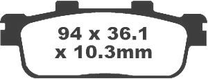 Jeu de plaquettes de frein racing métalliques PREMIER