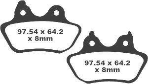 Jeu de plaquettes de frein racing métalliques PREMIER