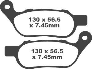 Jeu de plaquettes de frein racing métalliques PREMIER