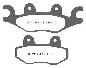 Jeu de plaquettes de frein PREMIER Kevlar