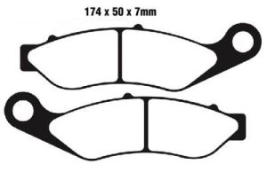 Jeu de plaquettes de frein racing métalliques PREMIER