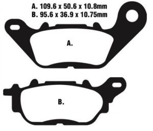 Jeu de plaquettes de frein racing métalliques PREMIER